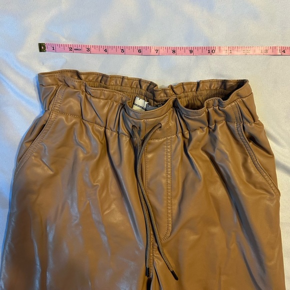 Abercrombie and Fitch Faux Leather Jogger Style Pants - SIZE SMALL - Picture 7 of 9